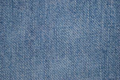 Blue Color Cotton Denim Fabric For Jeans Plain