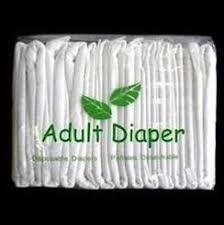 White Custom Size Disposable Adult Diapers