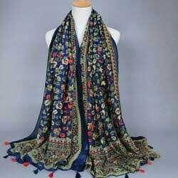 Wool Printed Ladies Woolen Shawl