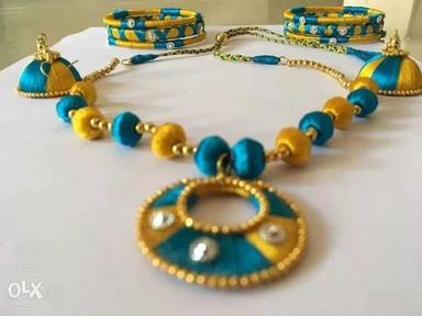 Yellow Fashionable And Trendy Handcrafted Necklace
