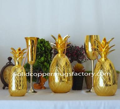 Metal Gold Pineapple Cup