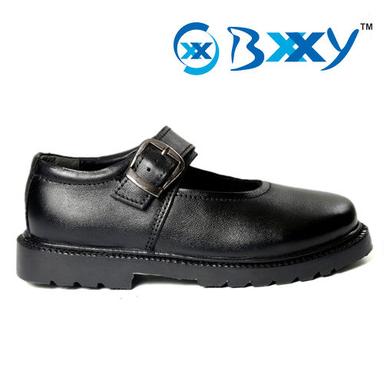 Black Girls School Shoes In Leather