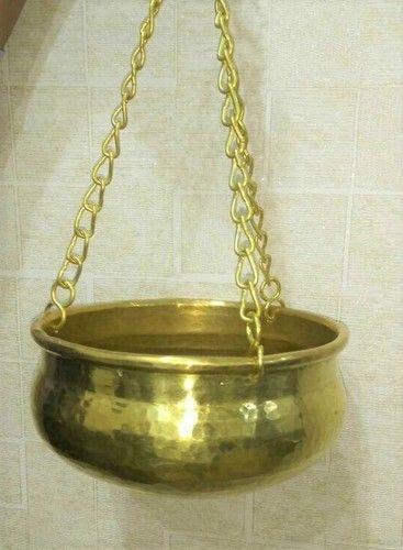 Gold Hanging Brass Planters