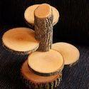 Wood Natural Wooden Candle Holder