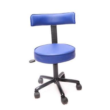 Blue Height Adjustable Bar Chair