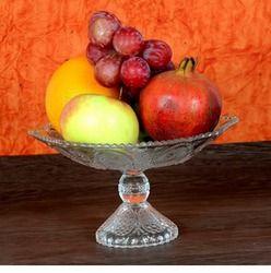 Crystalline Glass Fruit Basket