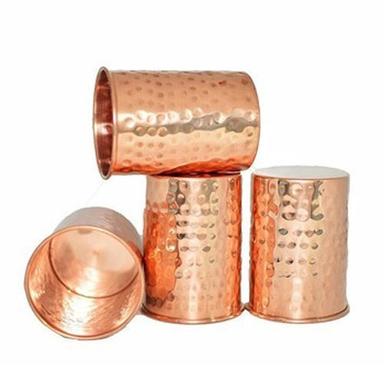 Pure Copper Hammered Glass