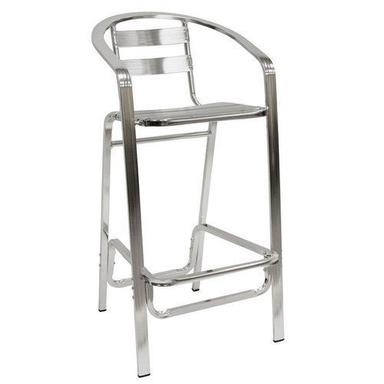 Silver Durable Bar Stool Chair