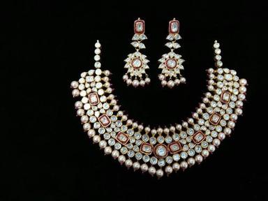 Natural Kundan Meena Polki Necklace Set