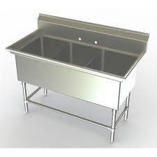 Grey Commercial Stainless Steel Sink