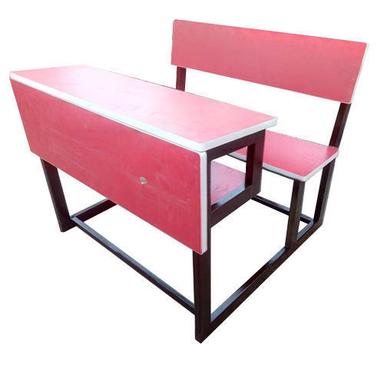 School Red Color Classroom Benches Design: Board