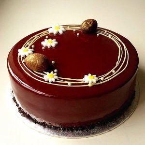 Chocolate Cold Glazes Cake