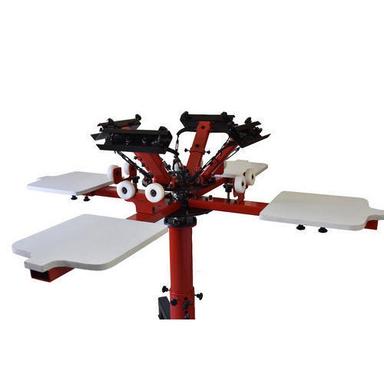 4 Color 4 Station Butterfly T-Shirt Printing Machine