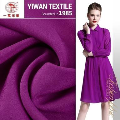 Plain 100 Polyester Crepe Chiffon Fabric For Maxi Dress