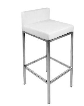 Eco-Friendly White Color Iron Bar Stool