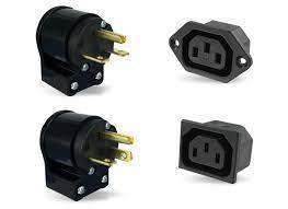 Black Electrical Connector Plugs