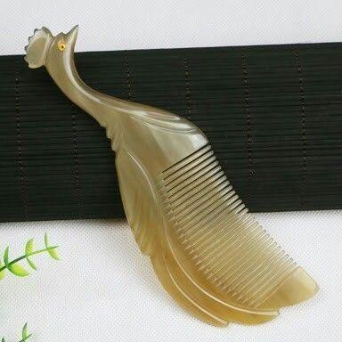8 Inches Peahen Horn Comb Tablets
