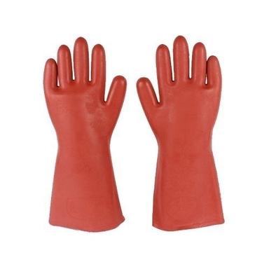 Red Electrical Rubber Safety Gloves