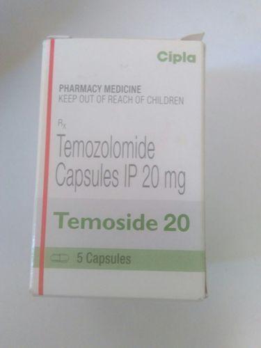  टेमोसाइड 20 मेडिसिन कैप्सूल