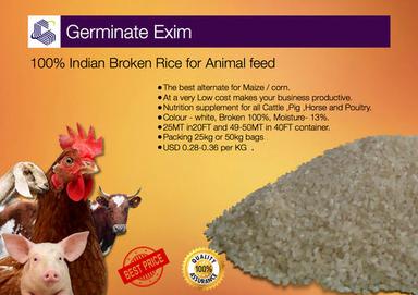 100% Indian Broken Rice For Animal Feed