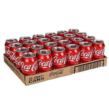  सॉफ्ट ड्रिंक कैन 330ml पैक 24 का पैक (कोका कोला) 