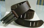 Perforated Leather Belt With Stylish Buckle