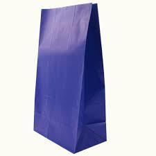 Royal Blue Paper Bag
