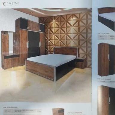 Durable Hard Wooden Double Bed 
