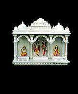 Durable Marble Religious Painted Mandir