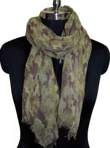 Machine Made Ladies Floral Camouflage Scarf