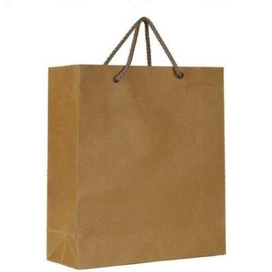 Brown Plain Paper Bag Size: Customized