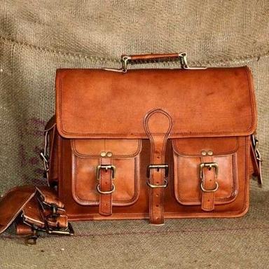 Brown Color Leather Messenger Bag Design: Latest