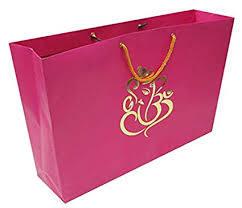 Red Laminated Color Paper Bag