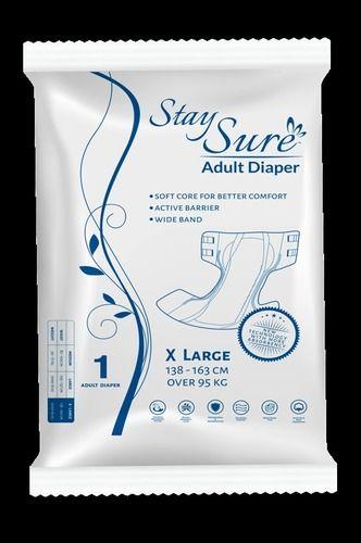 Staysure Adult Diaper X-Large (1Pc/Pkt) Absorbency: 1000 Milliliter (Ml)