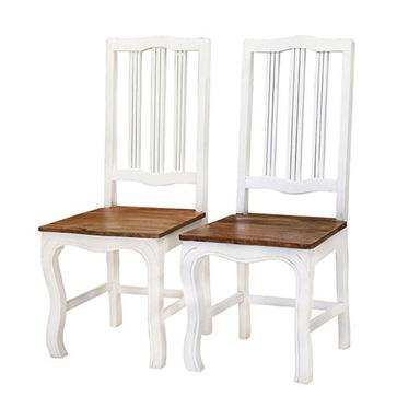 हस्तनिर्मित सफेद रंग की शीशम लकड़ी की कुर्सी