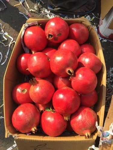 Common Organic Fresh Red Pomegranates