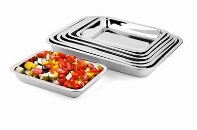 Silver Stainless Steel Baking Tray