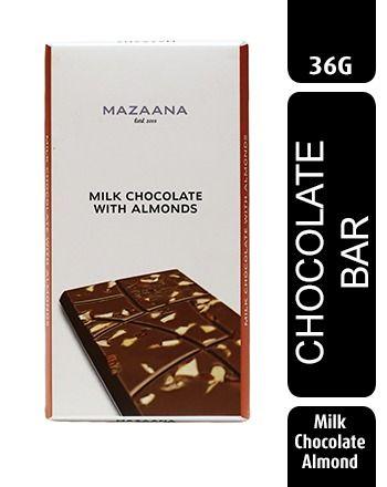 Dark Brown And White Milk Chocolate With Almond Bar (36G)
