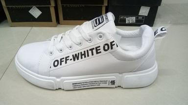 Mens Off White Sports Shoes Insole Material: Tpr