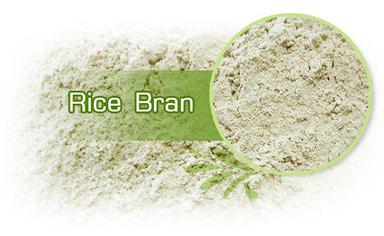White Healthy Rice Bran Powder