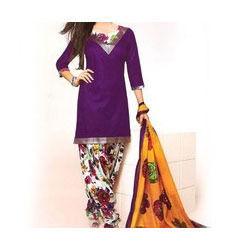 Multicolor Cotton Patiala Salwar Kameez