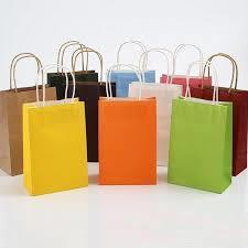 Many Colored Kraft Paper Bags