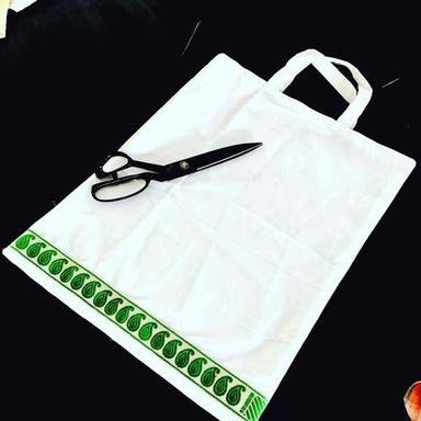 White Pure Cotton Carry Bags
