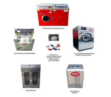 Fully Automatic Shoe Washing Machine Capacity: 15 To 35 Kg (15 Pairs In One Hours) Kg/Hr