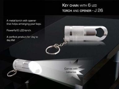 3 in 1 Multipurpose Tool with Bottle opener,  6 LED  torch light, & Keychain