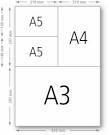  प्रिंटिंग पेपर का आकार A3/A4/A5