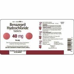 Red And White Also Available In Different Color Benazepril Hydrochloride Tablets