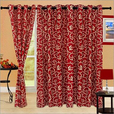 Red Eyelet Curtains
