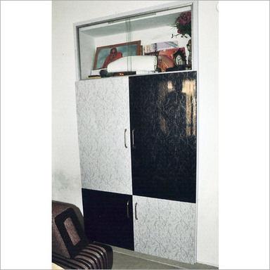 Wooden Glass Wardrobe