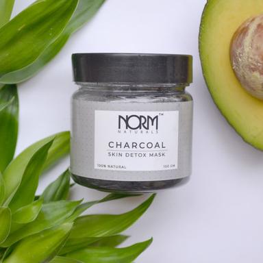 Norm Naturals Charcoal - Skin Detox Mask For Unclogged Pores, Blackheads And Clear Skin Ingredients: Herbal